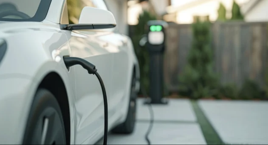 Tesla EV charging at home